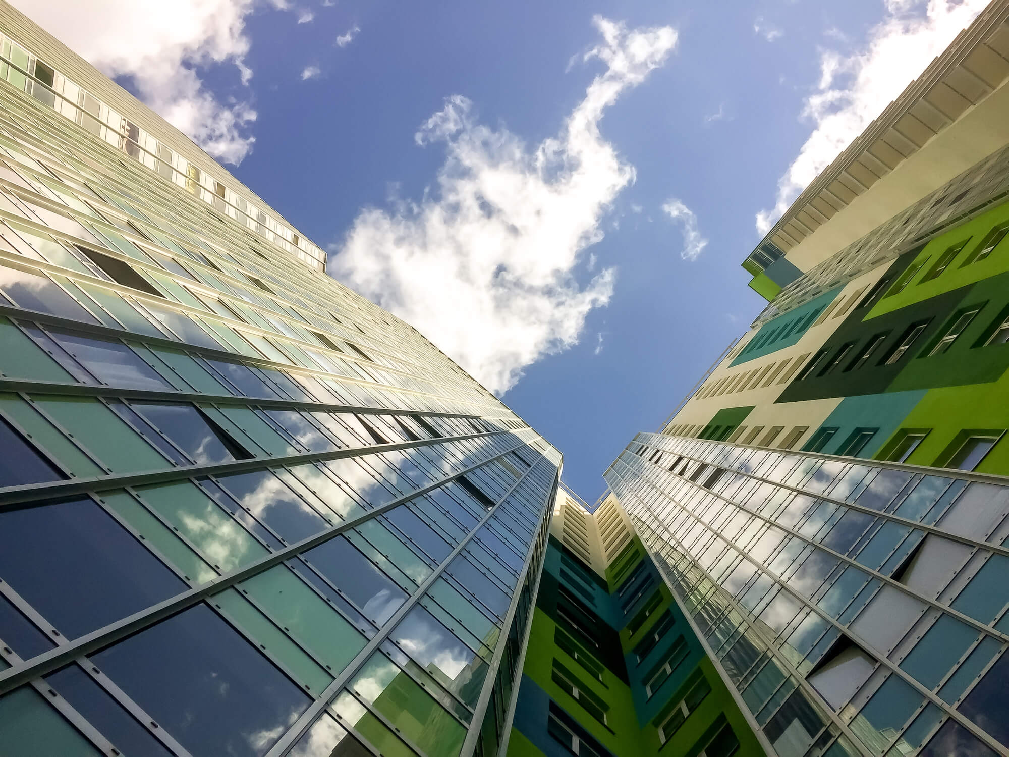 modern-building-view-from-bottom-up